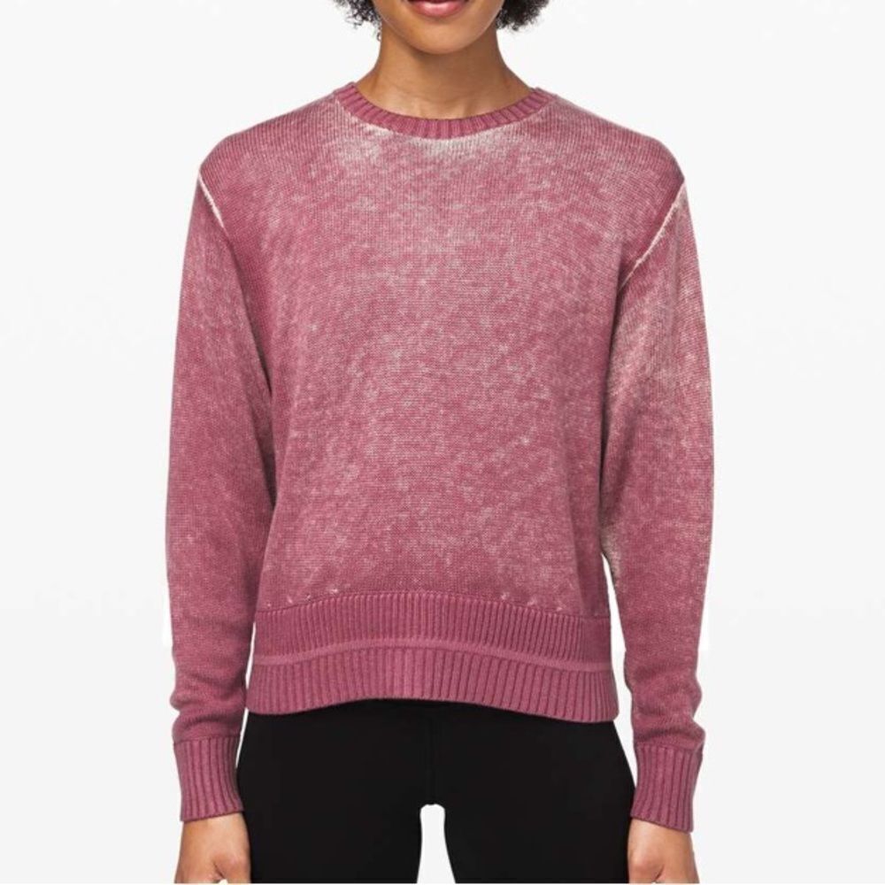 Lululemon Hazy Day Sweater Plumful / Pink Bliss S/M
